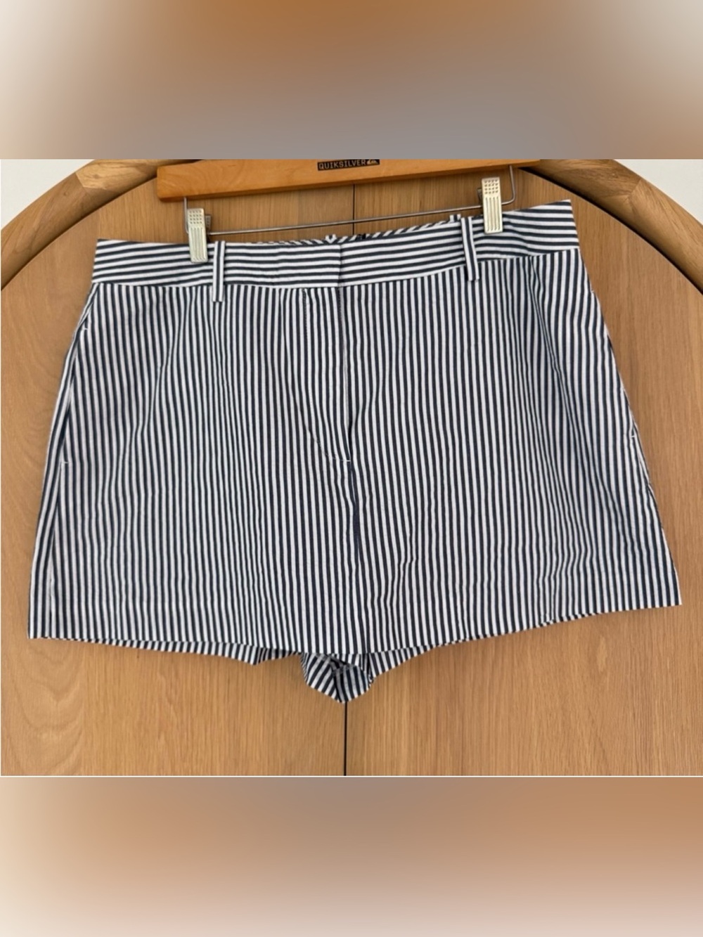 Zara NWT BLUE & WHITE Classic Striped Skort Size XL